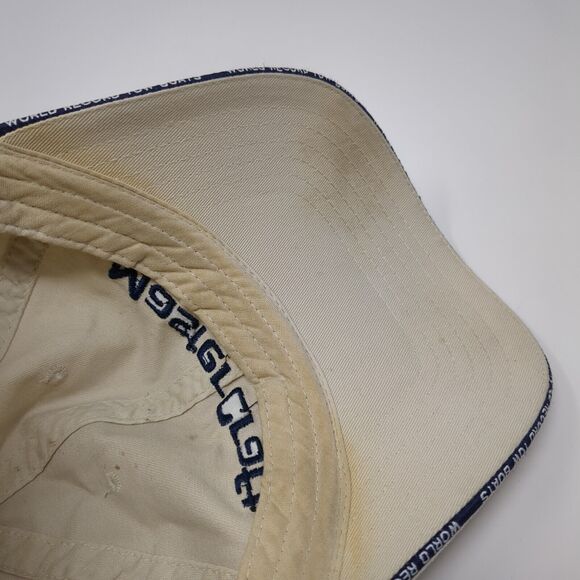 Master Craft Slideback Hat Tan One Size Adjustable Embroidered 6 Panel Cotton - Picture 7 of 8